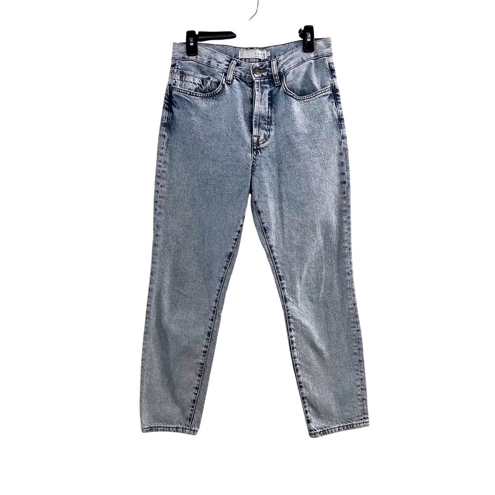 YAYA Denim Studio NL92 High Waist Jeans Lose Fit Light Wash Acid Womens Classic - Picture 2 of 16